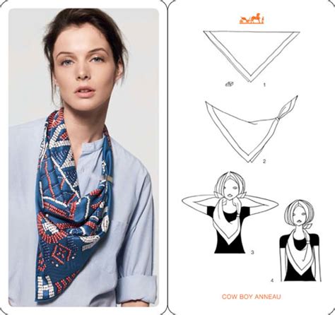 folding Hermes scarf